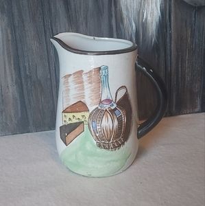 Vintage Capri by Royal Sealy Japan Pottery Pitcher Water Juice Server Ceramic